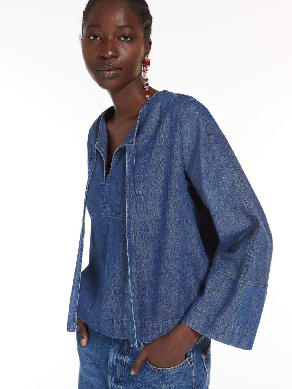 Weekend Blusa marinier in denim Spedizione Gratuita