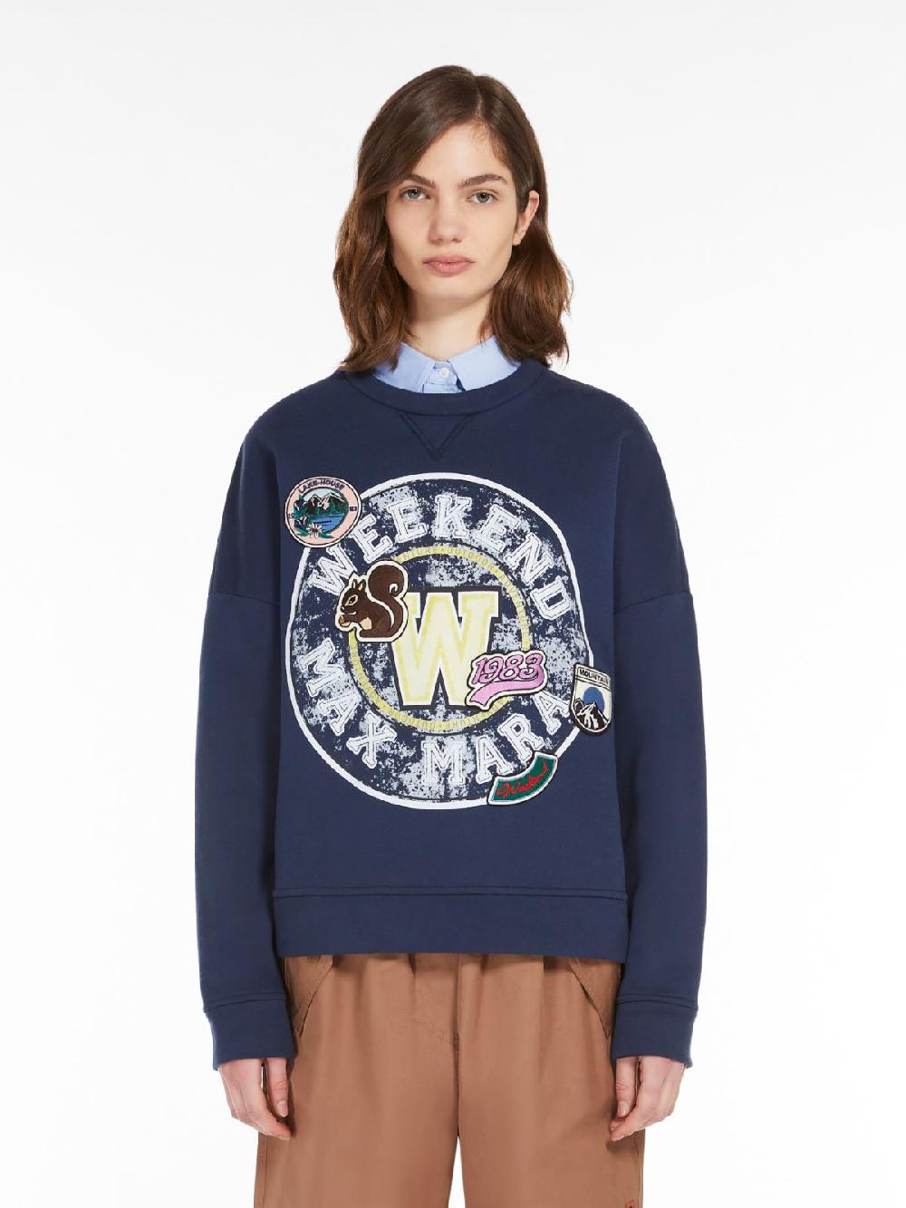 Weekend Felpa in cotone organico Saldi