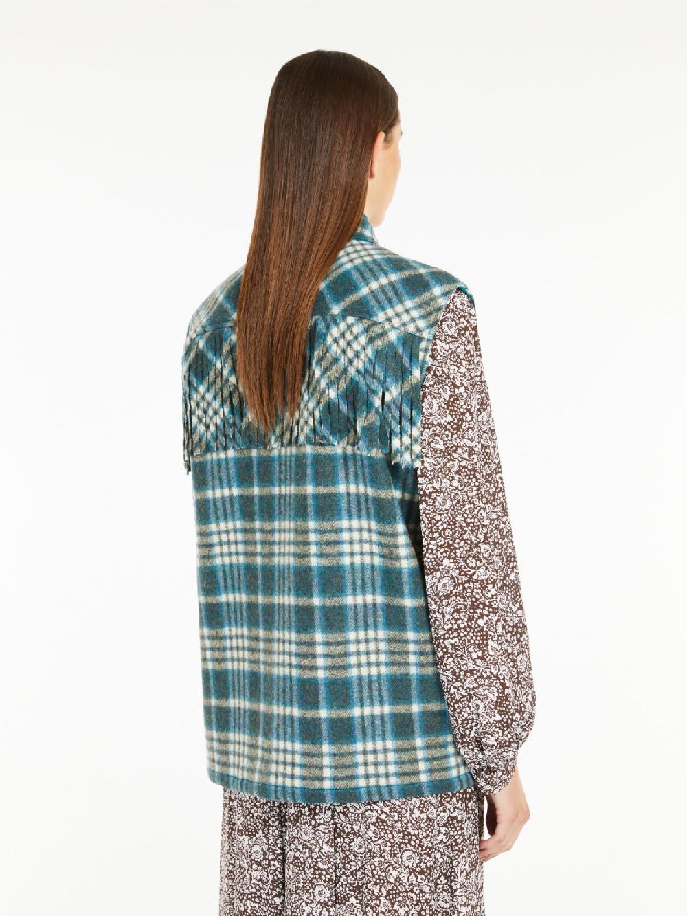Weekend Gilet in flanella di lana Saldi Di Fabbrica