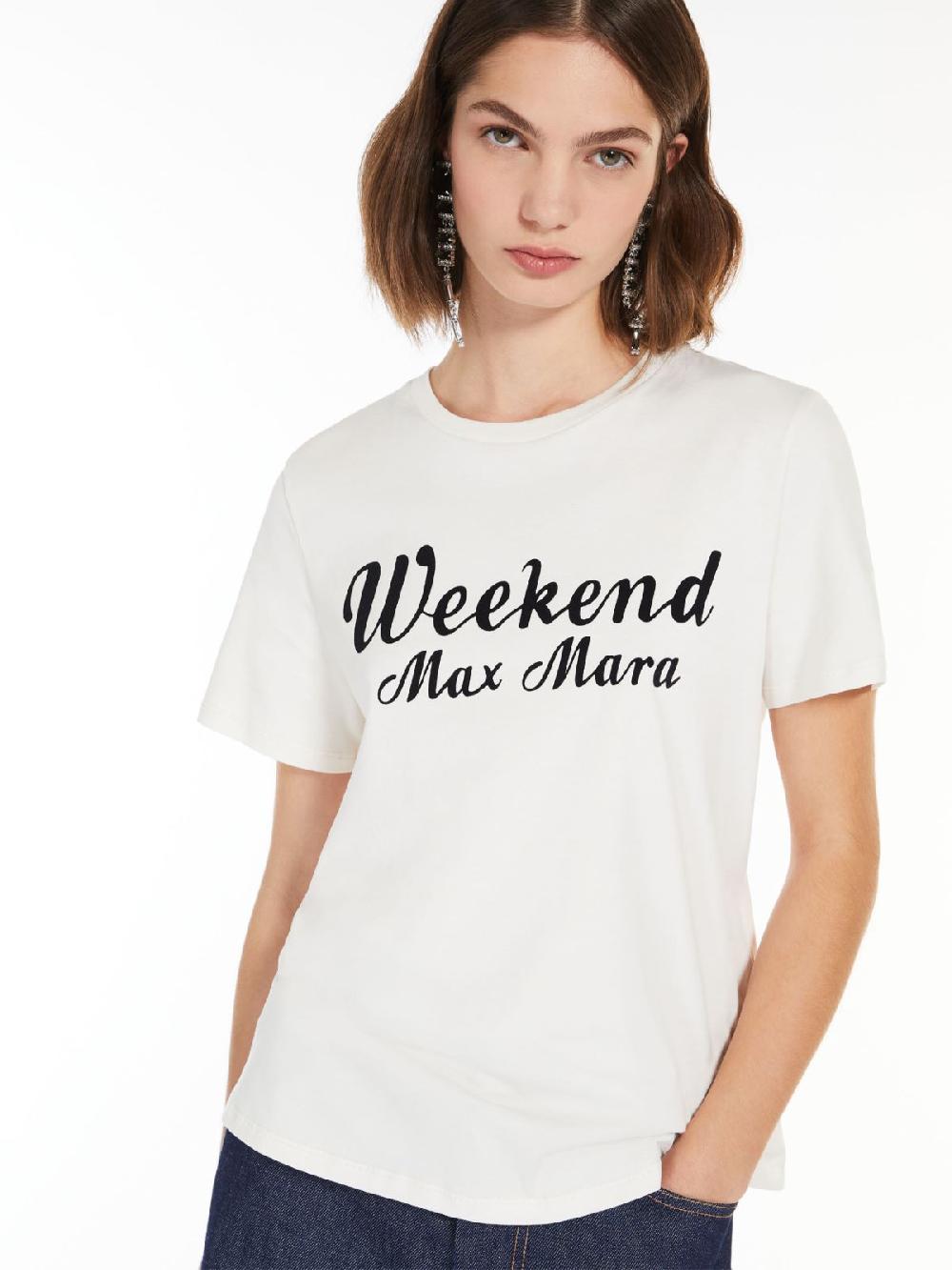 Weekend T-shirt in cotone con stampa Vendite Flash