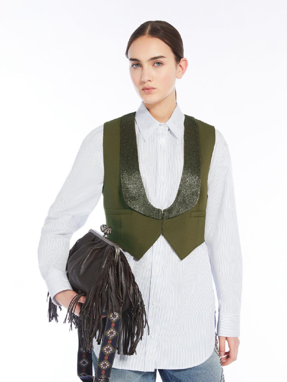 Weekend Gilet in mista lana In Saldo