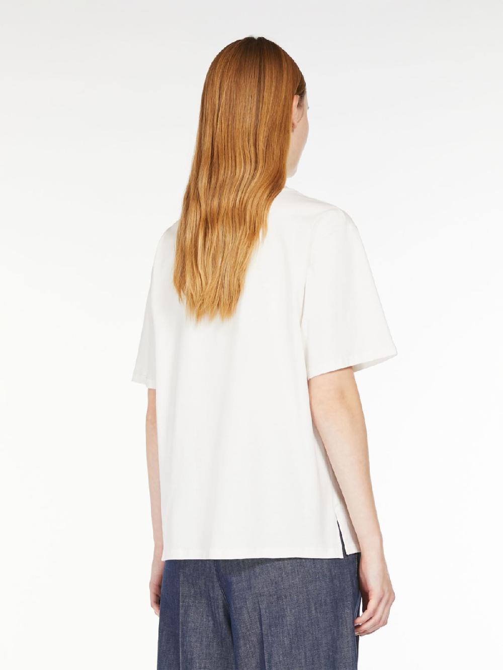 Weekend T-shirt in cotone con lettering ricamato Only for today