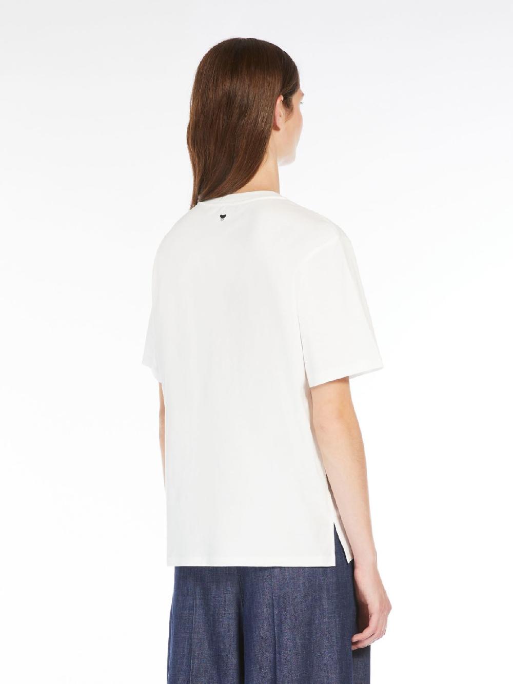 Weekend T-shirt in cotone con lettering ricamato In Linea