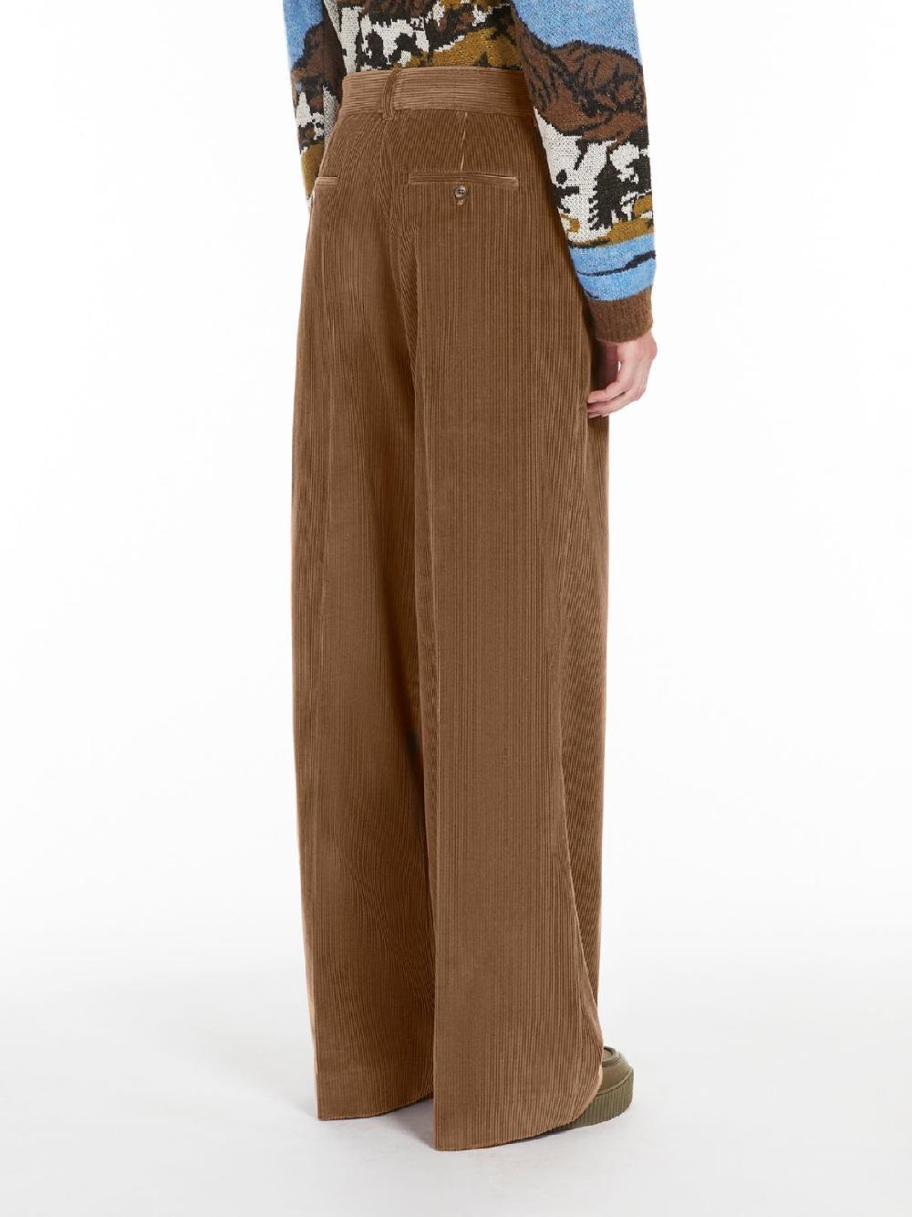 Weekend Pantalone wide leg in velluto Vendita