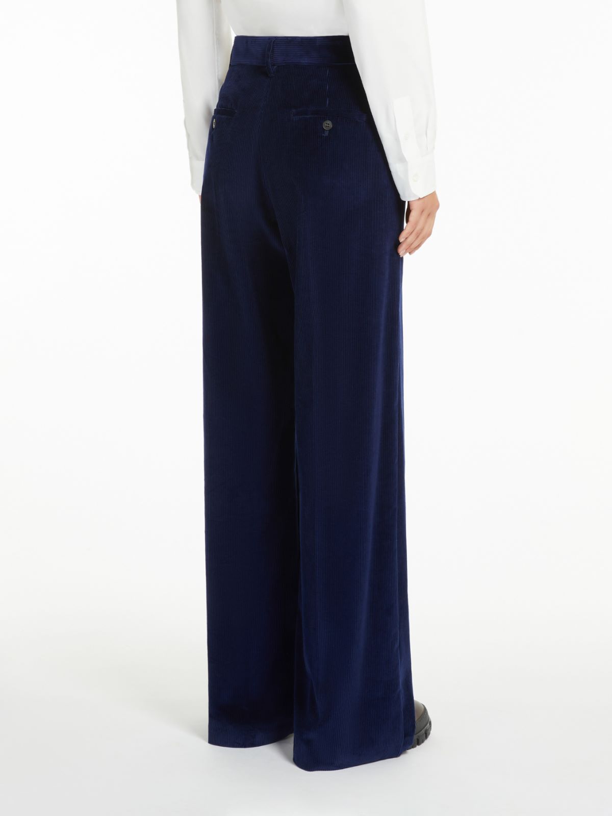 Weekend Pantalone wide leg in velluto Promozione