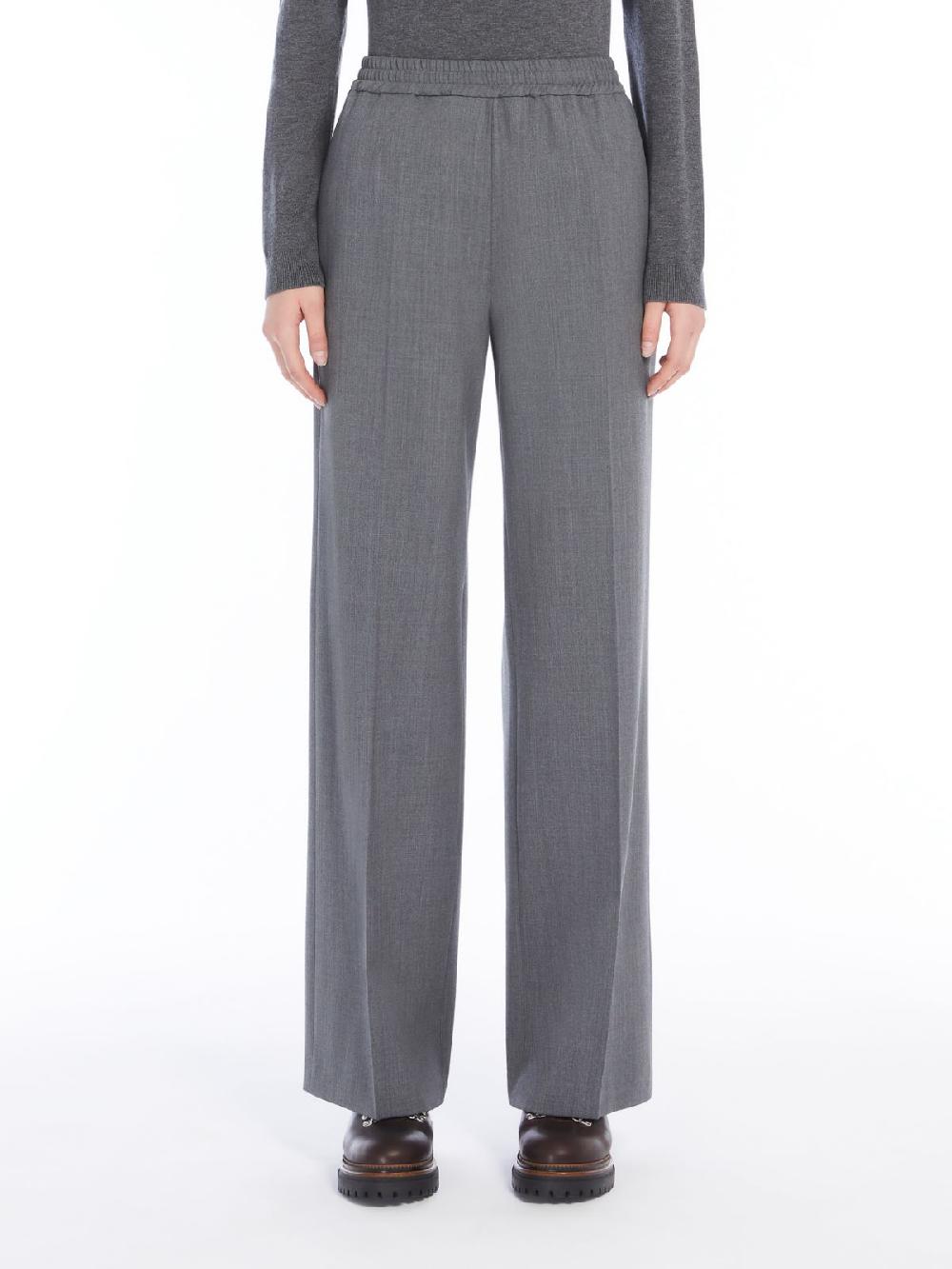 Weekend Pantalone in gabardina di lana Economico