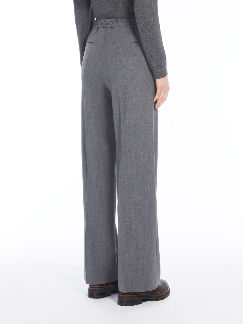 Weekend Pantalone in gabardina di lana Economico