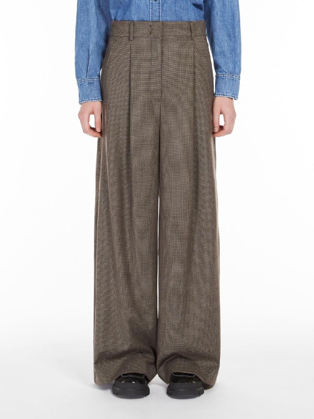 Weekend Pantalone palazzo in flanella di lana Outlet