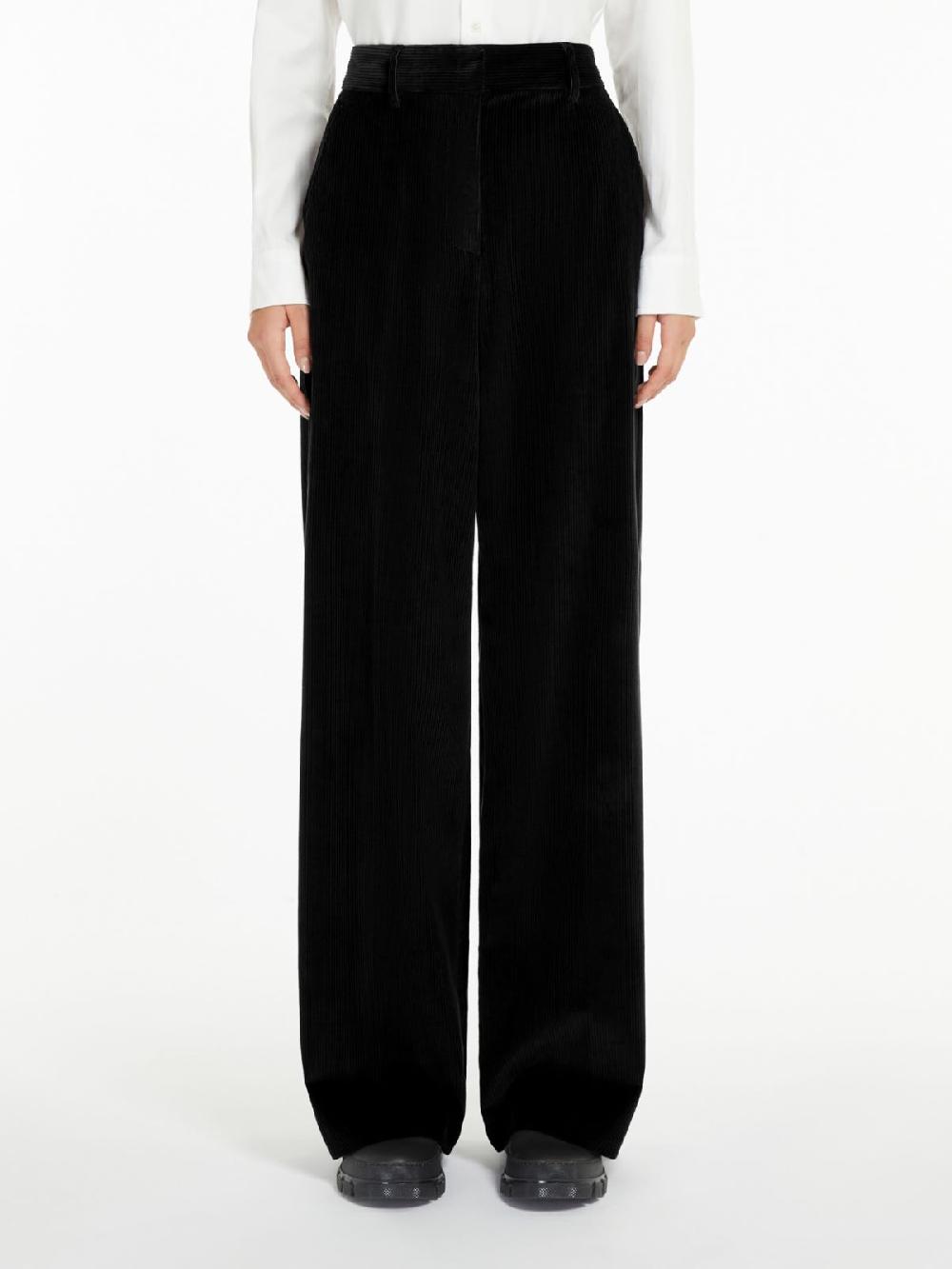 Weekend Pantalone wide leg in velluto Vendita Calda