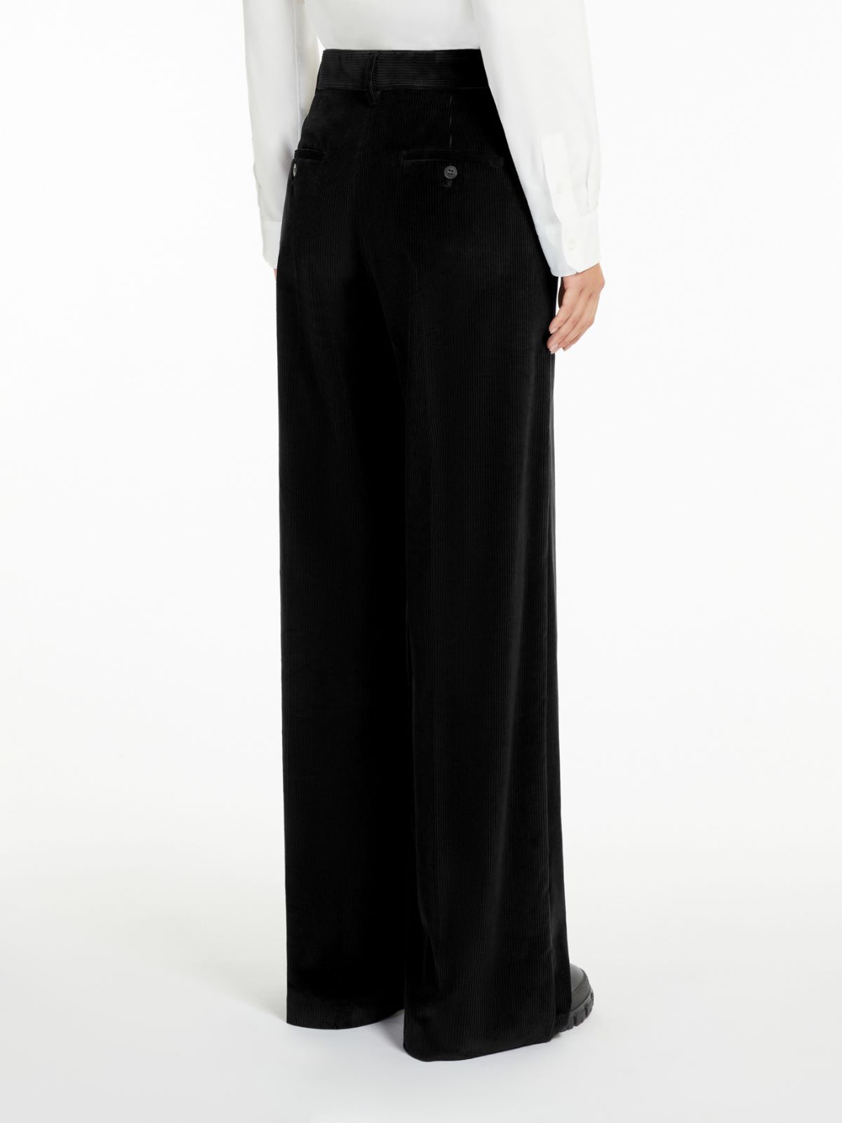 Weekend Pantalone wide leg in velluto Vendita Calda