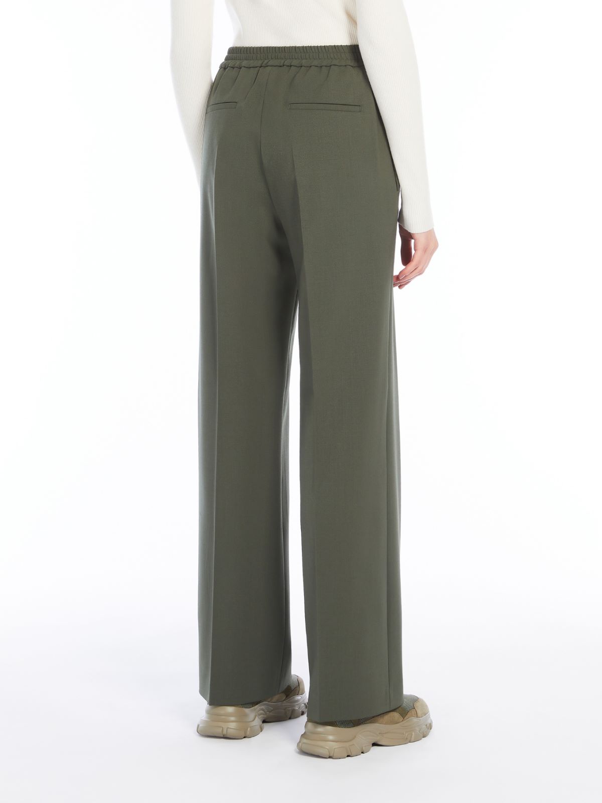 Weekend Pantalone in gabardina di lana Consegna Veloce