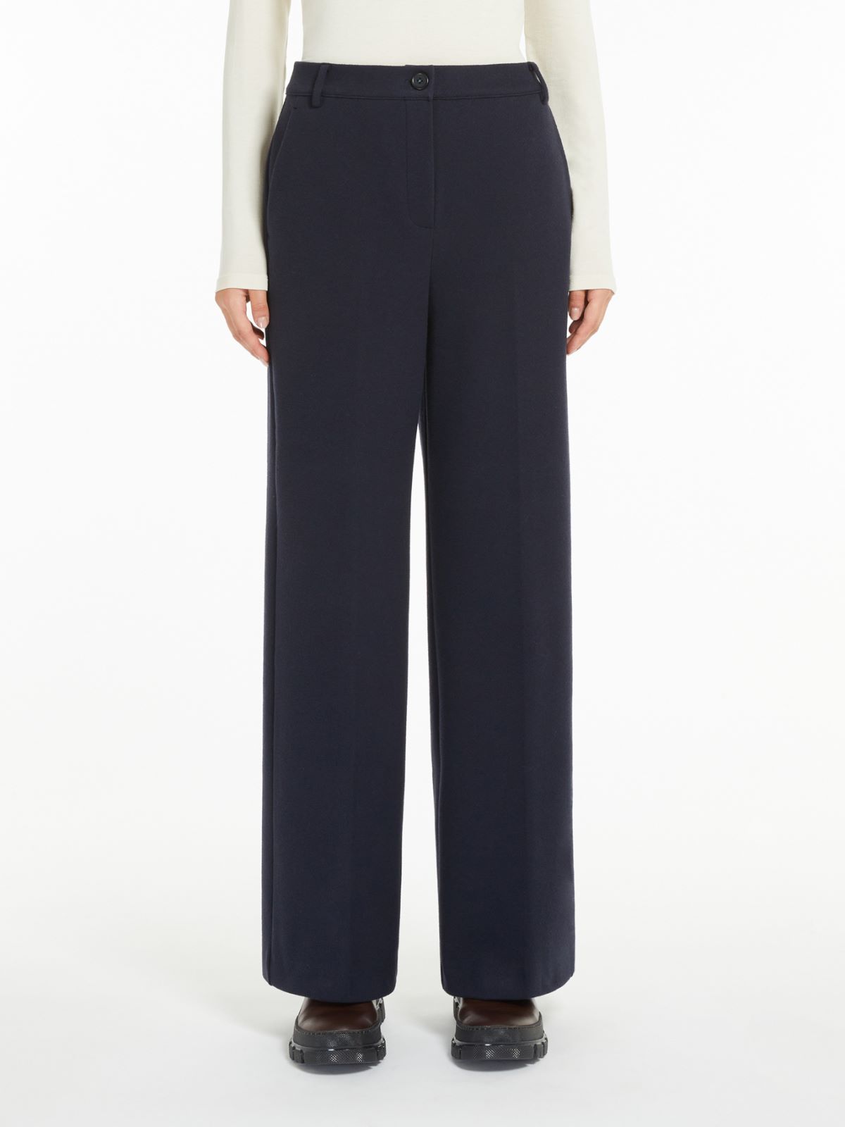 Weekend Pantalone in flanella jacquard Vendite Flash