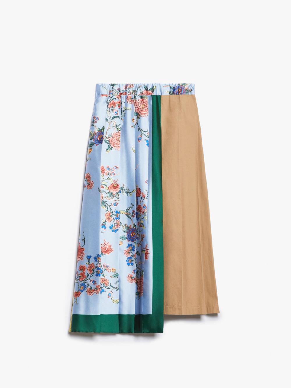 Weekend Gonna midi in tela e twill stampato Presa