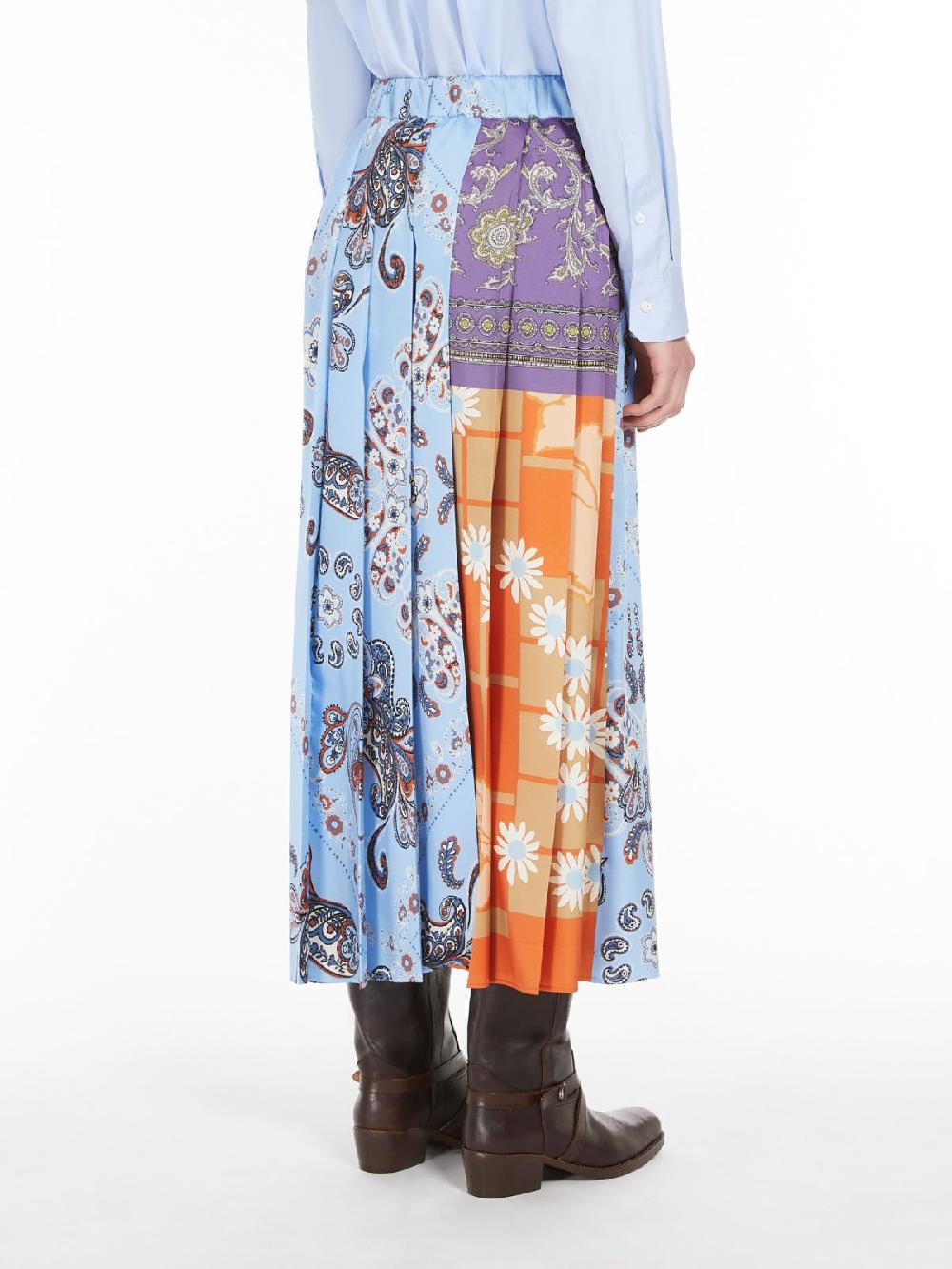 Weekend Gonna a pieghe in twill stampato Shopping online