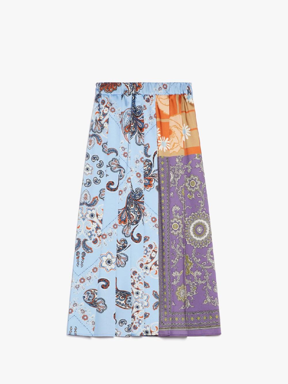 Weekend Gonna a pieghe in twill stampato Shopping online