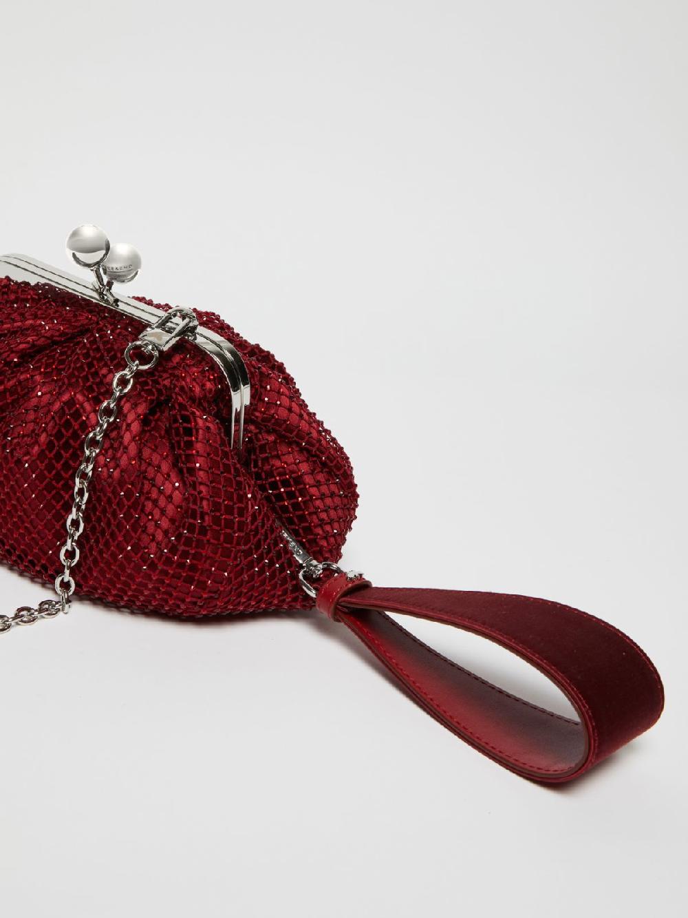 Weekend Pasticcino Bag Small in rete e strass Italia