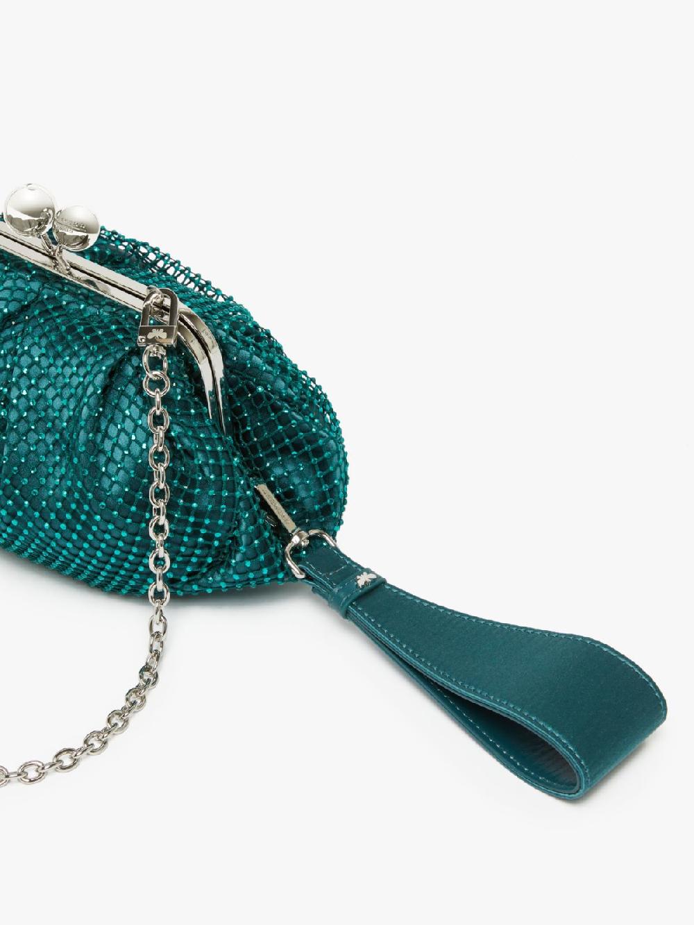 Weekend Pasticcino Bag Small in rete e strass Offerte esclusive