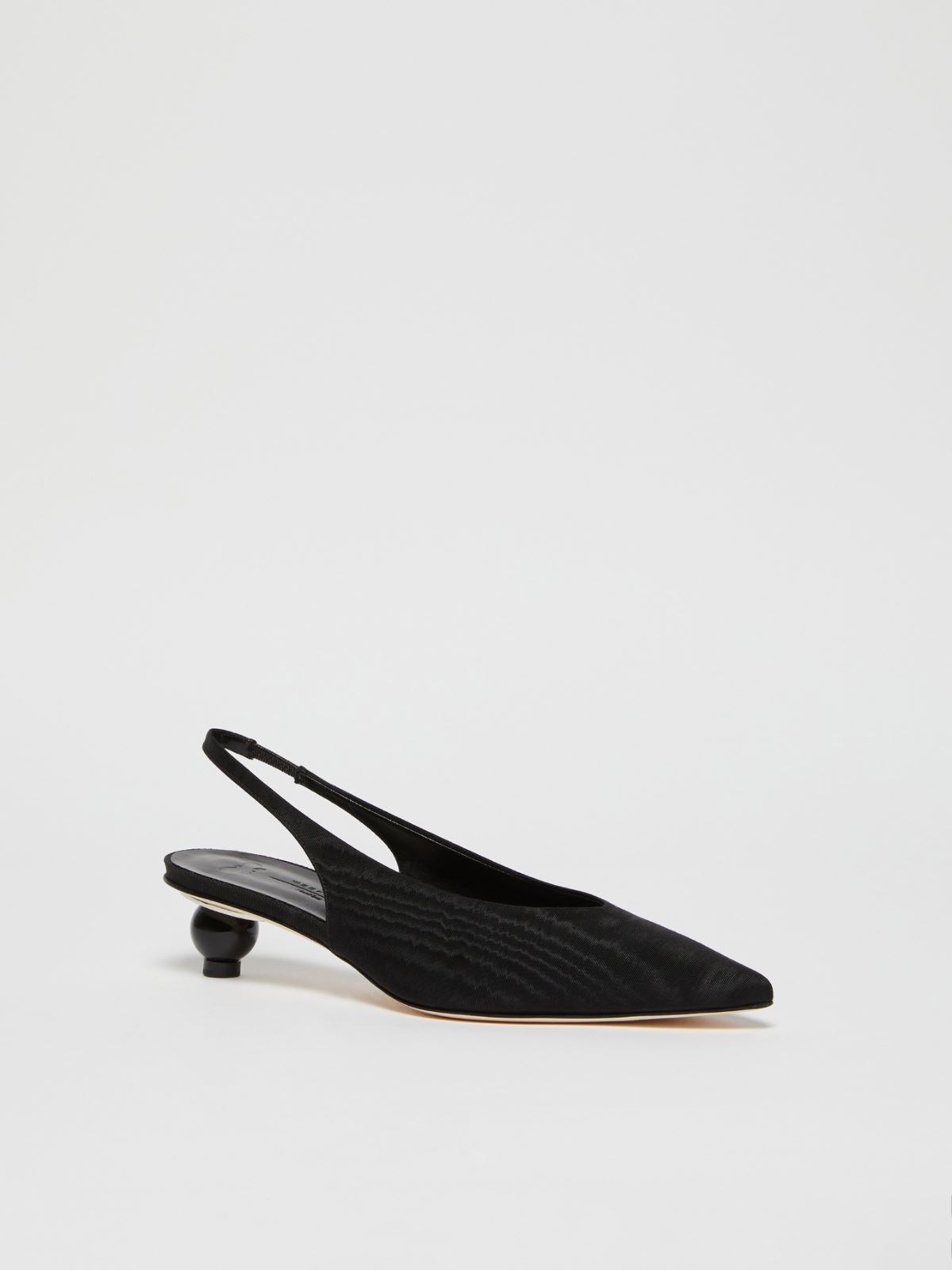 Weekend Slingback in moiré con tacco boule In Saldo