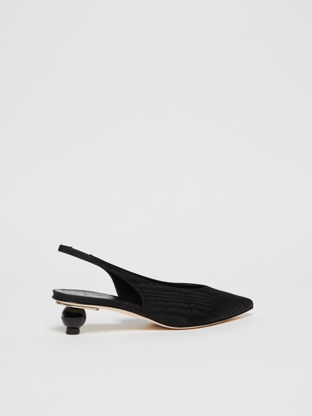 Weekend Slingback in moiré con tacco boule In Saldo
