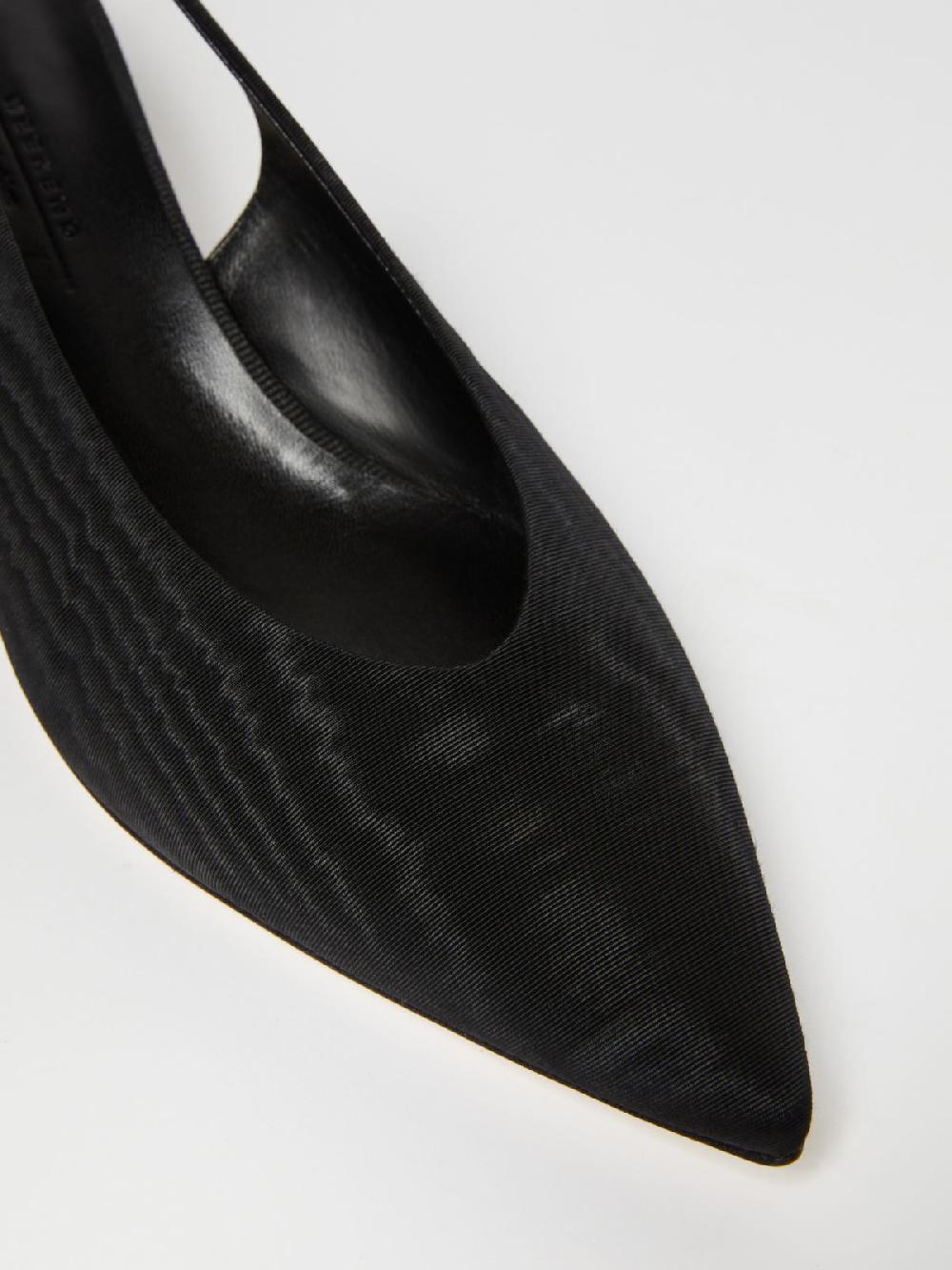Weekend Slingback in moiré con tacco boule In Saldo