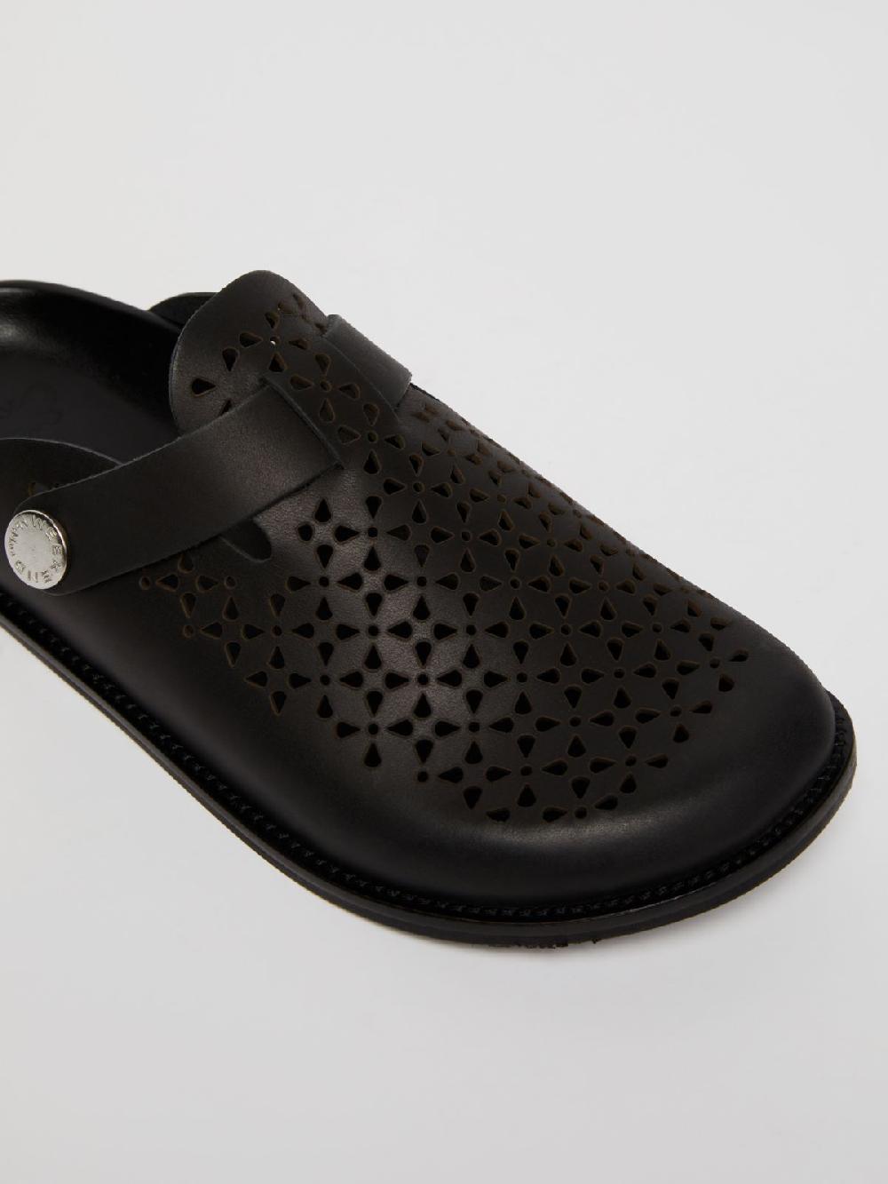 Weekend Sabot in pelle laserata Spedizione Gratuita