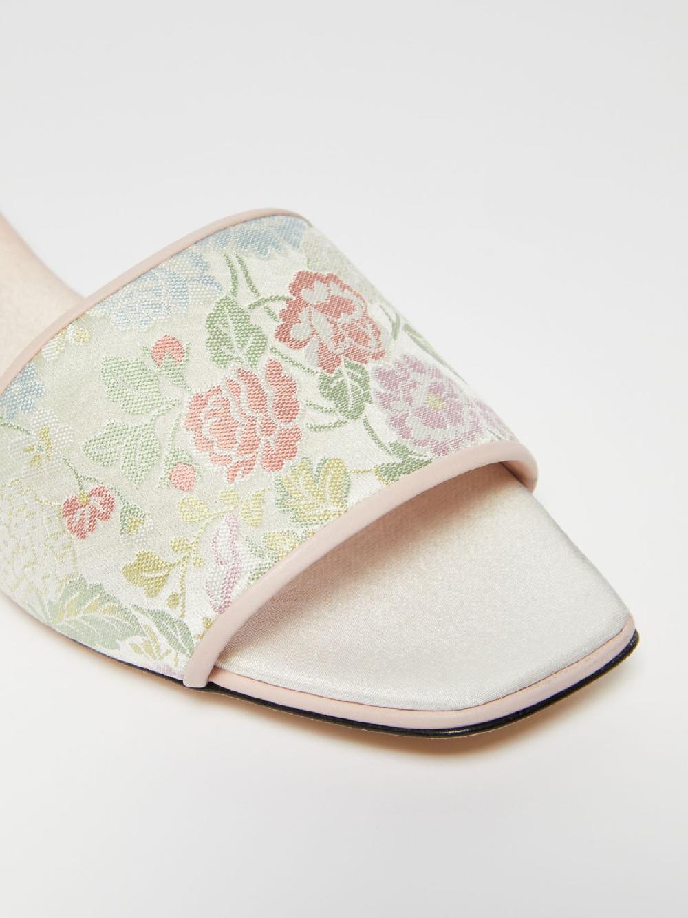 Weekend Sandalo flat in seta jacquard Soddisfazione Garantita