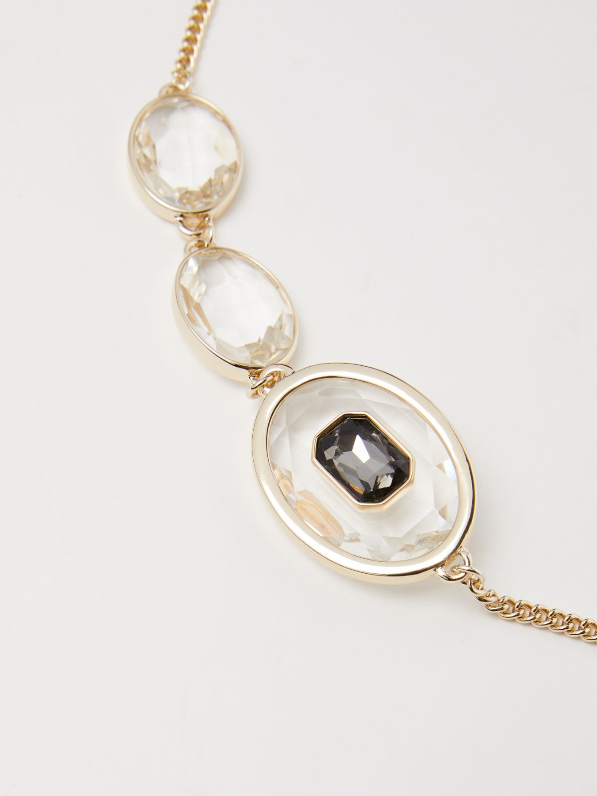 Weekend Collana doppio filo con pietre Vendite Flash
