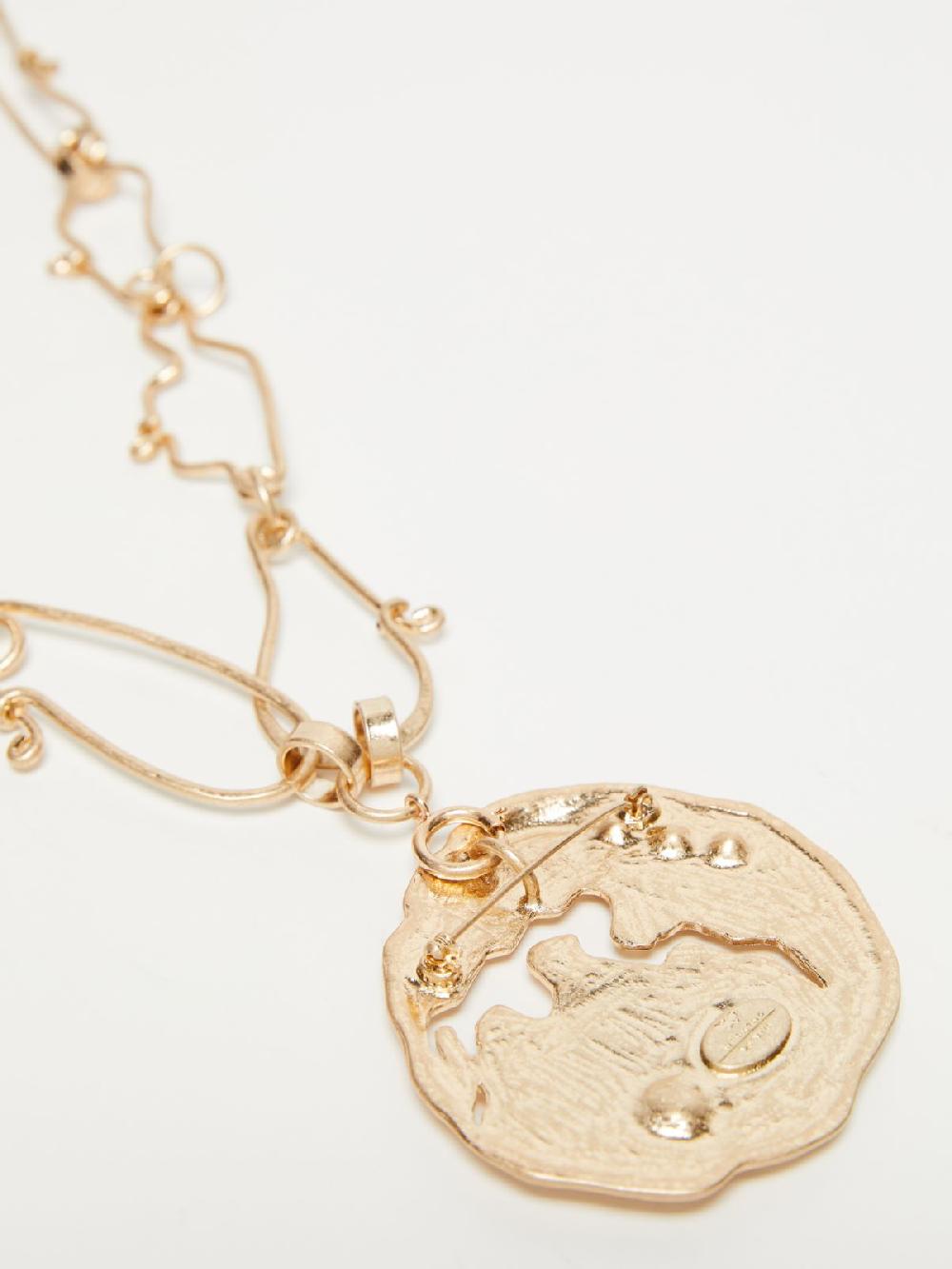 Weekend Collana in metallo con spilla Nuova