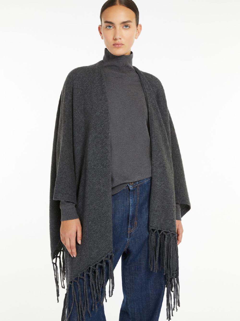 Weekend Poncho in pura lana Vendita