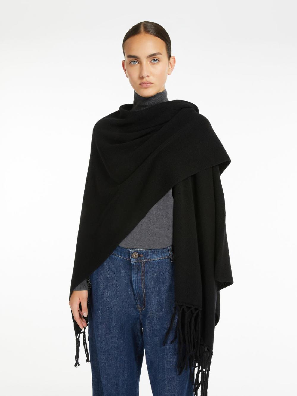 Weekend Poncho in pura lana Outlet