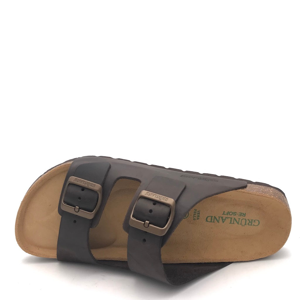 Zulian Calzature Ciabatta Bobo mogano Vendita Calda