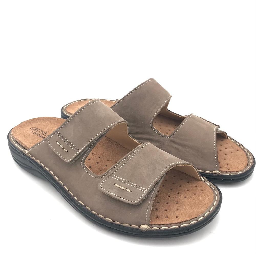 Zulian Calzature Ciabatta Lino kaki Saldi Di Fabbrica