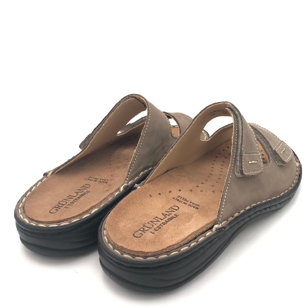 Zulian Calzature Ciabatta Lino kaki Saldi Di Fabbrica