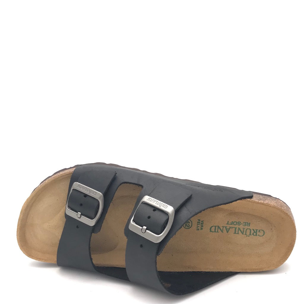 Zulian Calzature Ciabatta Bobo nera 2025