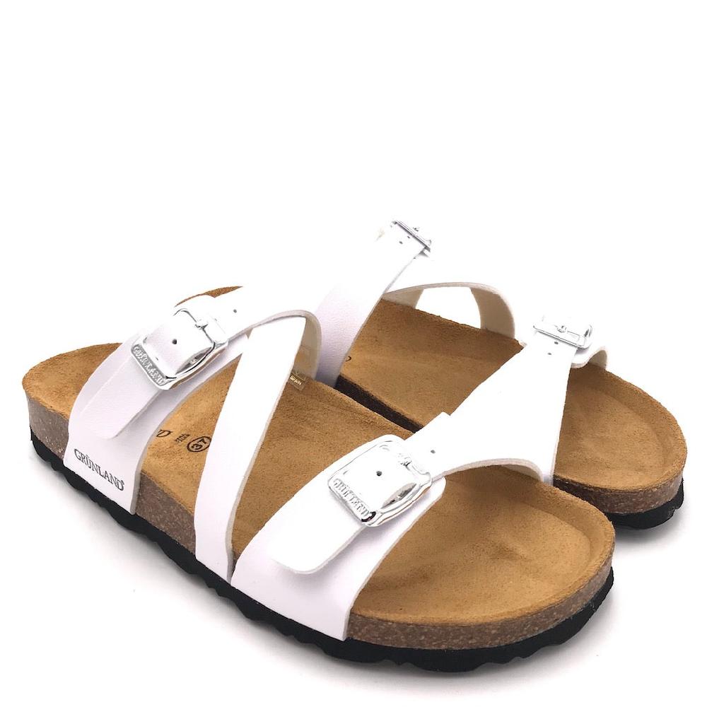 Zulian Calzature Ciabatta Sara fascia incrociata bianca 2025