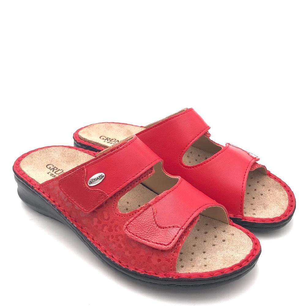 Zulian Calzature Ciabatta Dami rossa Nuovo