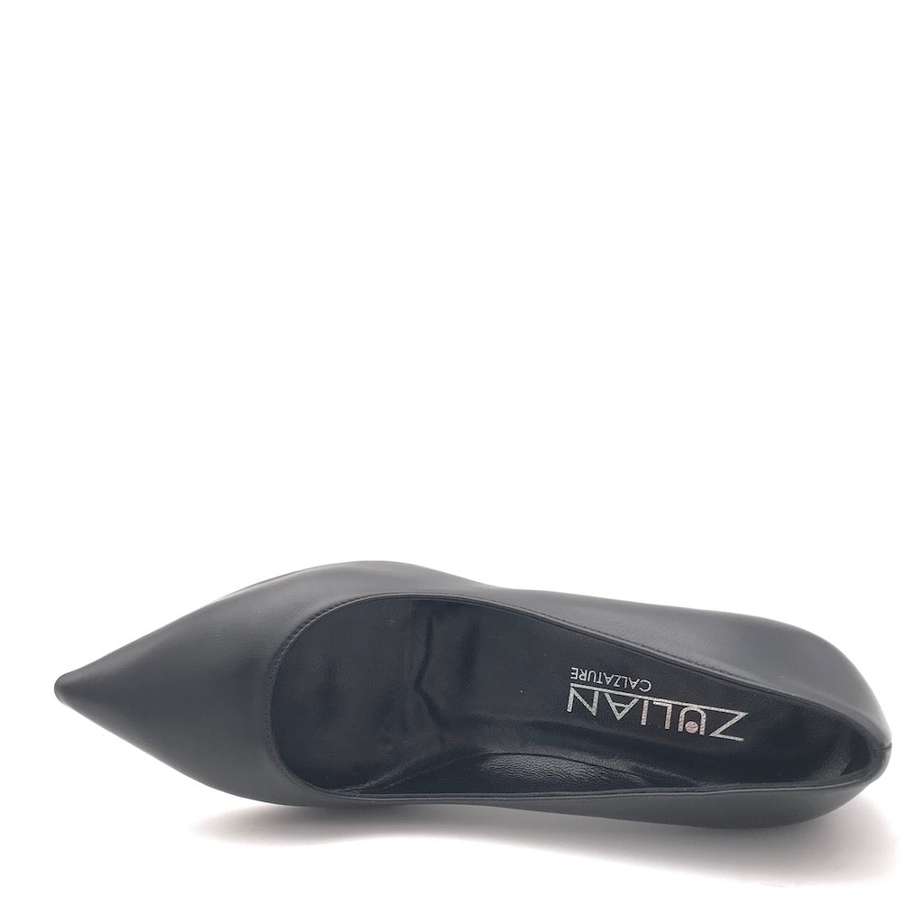 Zulian Calzature Decolletè Lory in nappa nera Pezzi Unici