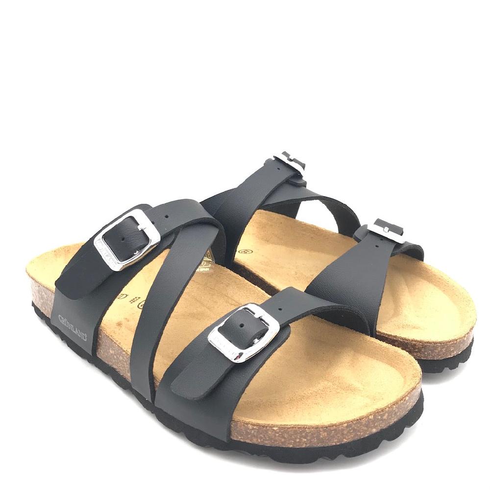 Zulian Calzature Ciabatta Sara fascia incrociata nera Soddisfazione Garantita