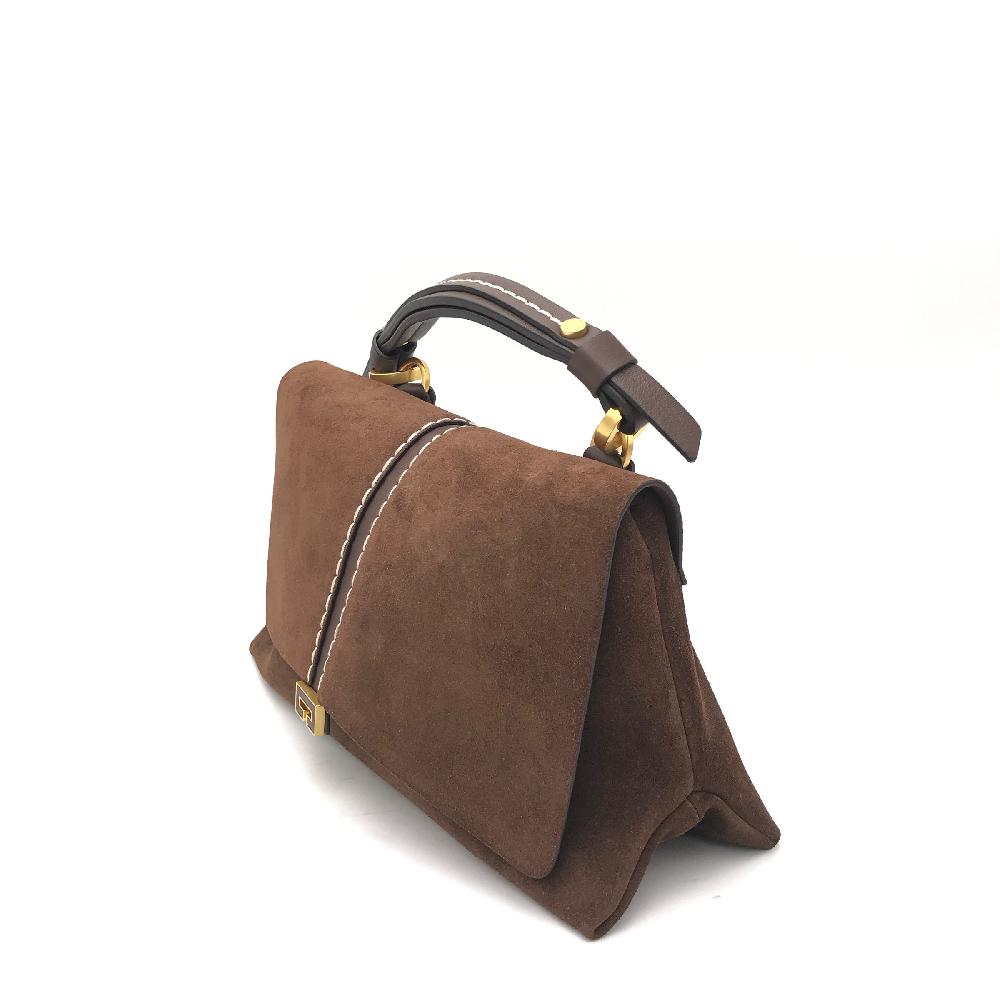 Zulian Calzature Borsa Kendall small camoscio marrone Affare Del Giorno