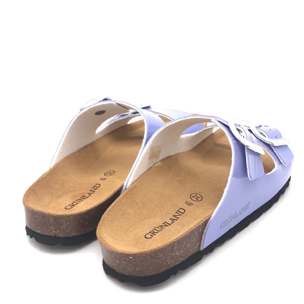 Zulian Calzature Ciabatta Sara doppia fibbia pervinca Italia
