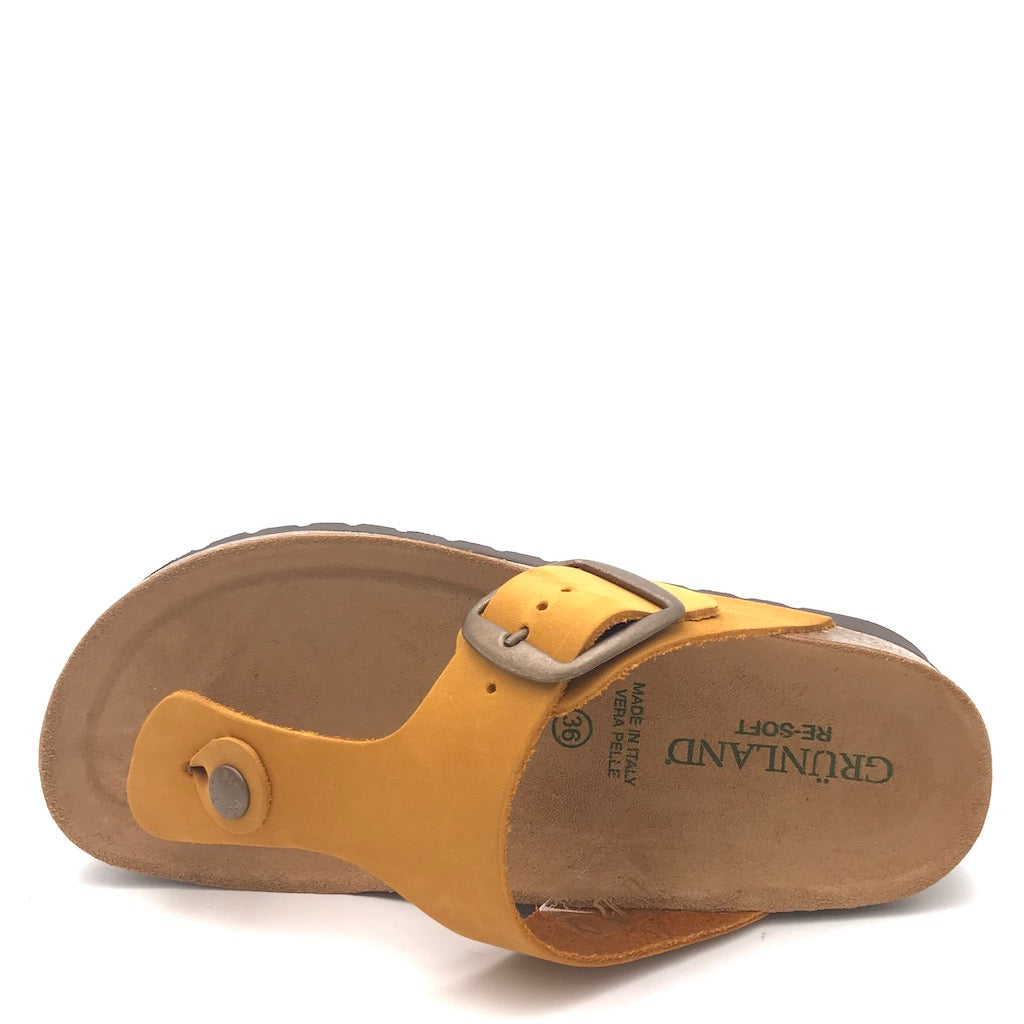 Zulian Calzature Ciabatta Hola infradito ocra 2025