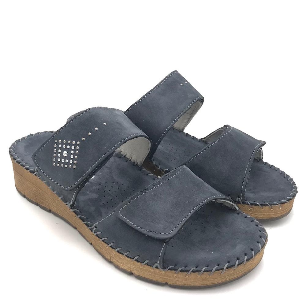 Zulian Calzature Ciabatta Palo blu Officina