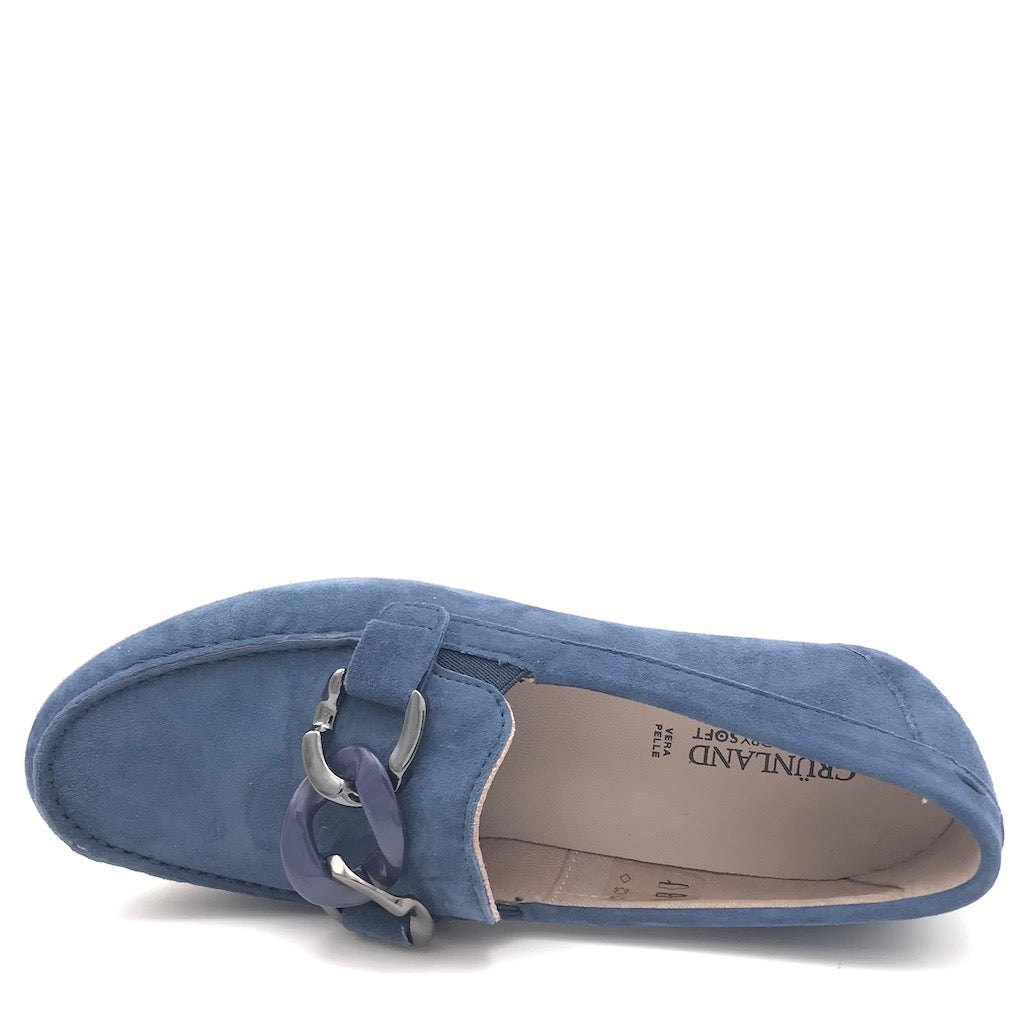 Zulian Calzature Mocassino Tafa blu Nuovo