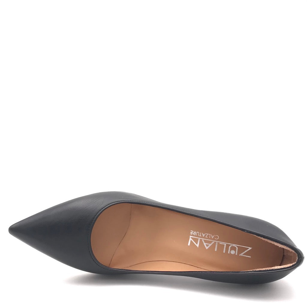 Zulian Calzature Decolletè Lory in nappa nera Promozione