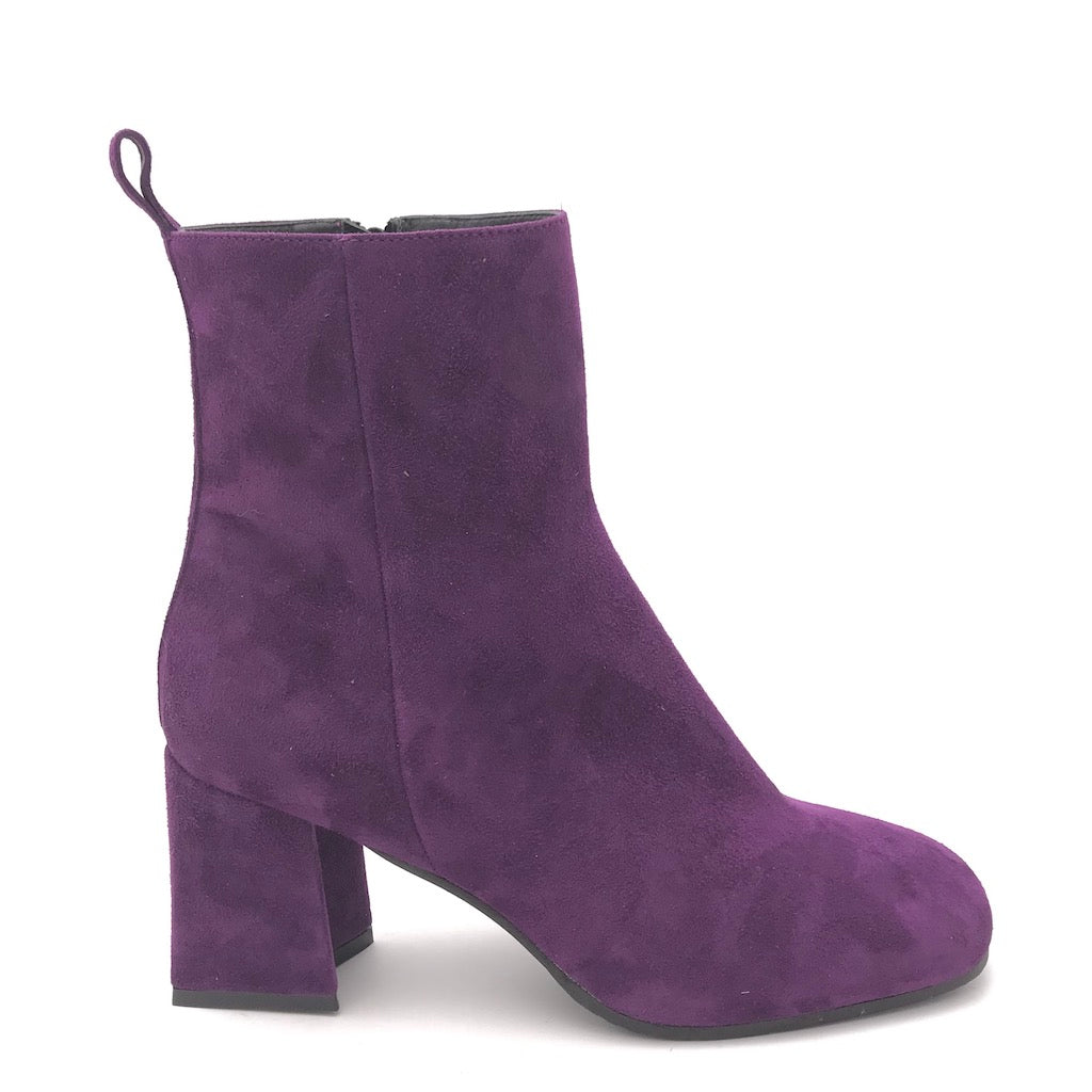 Zulian Calzature Tronchetto camoscio viola Economico