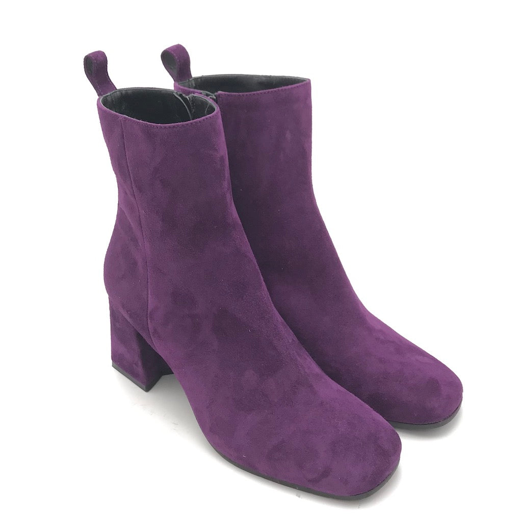 Zulian Calzature Tronchetto camoscio viola Economico