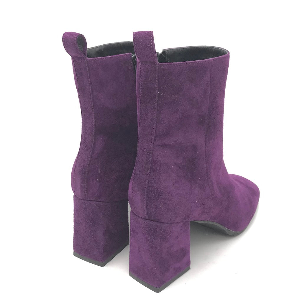 Zulian Calzature Tronchetto camoscio viola Economico
