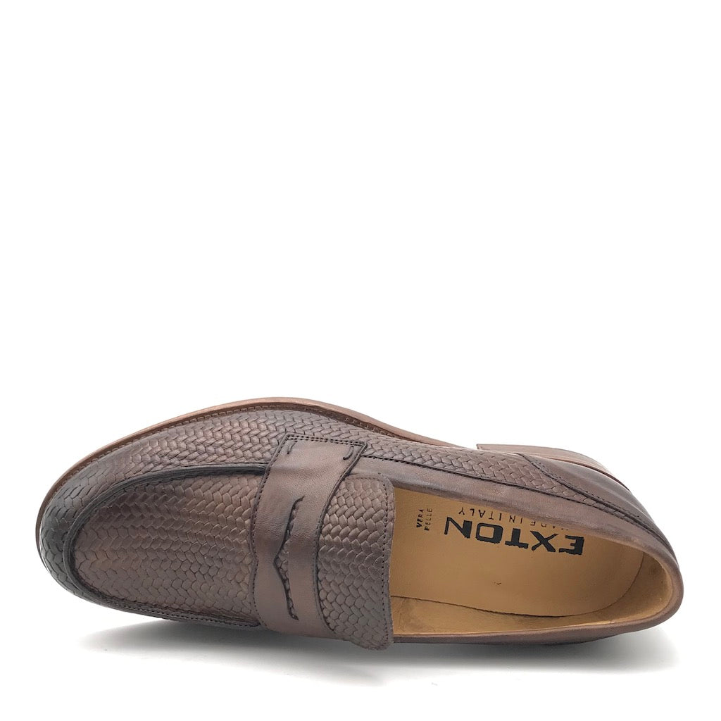 Zulian Calzature Mocassino intrecciato fango Vendita Economica