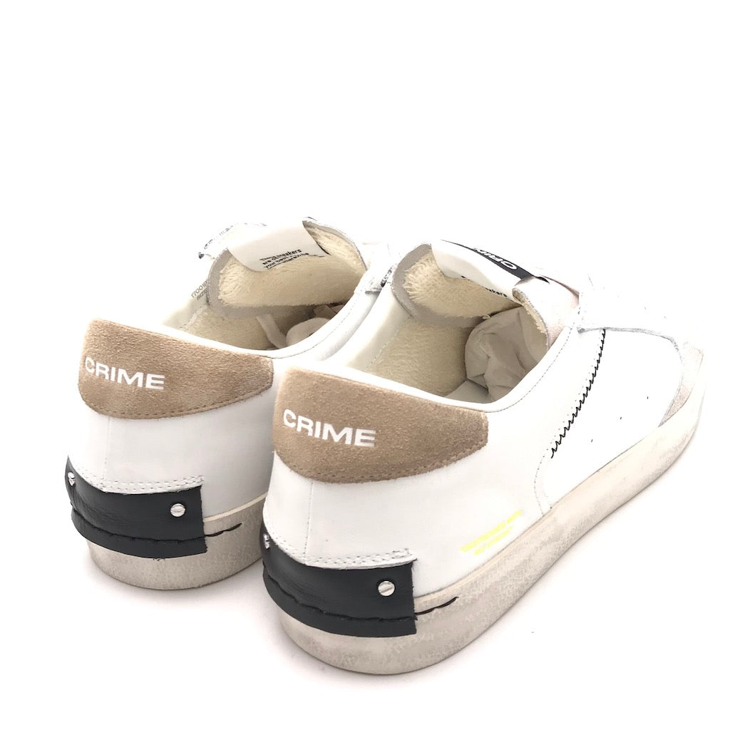 Zulian Calzature Sneakers Distrassed bianco-beige Vendite Flash