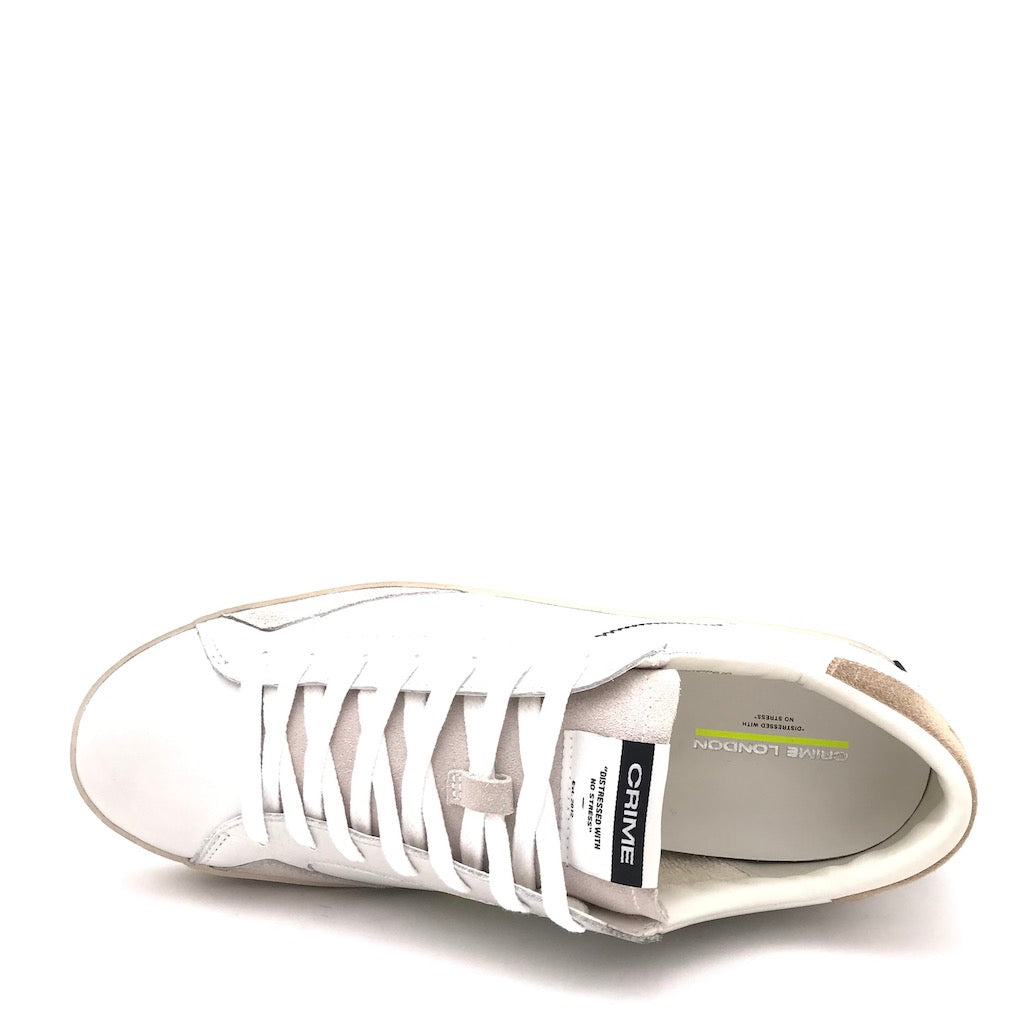 Zulian Calzature Sneakers Distrassed bianco-beige Vendite Flash